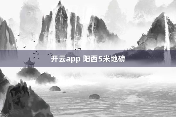开云app 阳西5米地磅